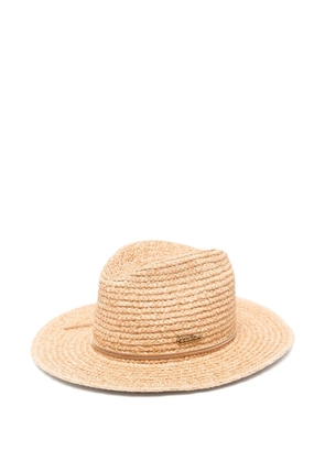 Borsalino straw fedora hat - Neutrals