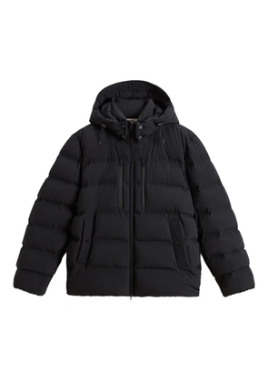 Woolrich stretch hooded puffer jacket - Black