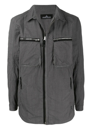 Stone Island Shadow Project long sleeve zipped pocket jacket - Grey