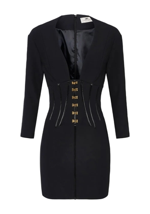 Elisabetta Franchi corset-detail mini dress - Black