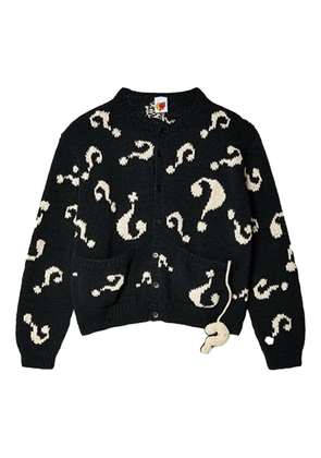 Sky High Farm Question Mark cardigan - Black