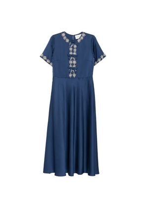 SHATHA ESSA crystal-embellished maxi dress - Blue