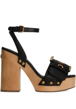 Dolce & Gabbana buckle studded sandals - Black
