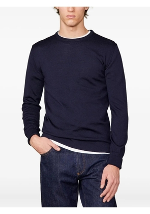 Officine Generale crew-neck long-sleeve sweater - Blue