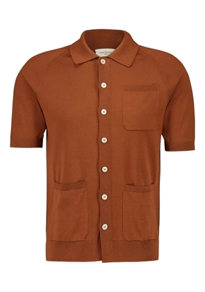 Piacenza Cashmere buttoned raglan-sleeve shirt - Brown