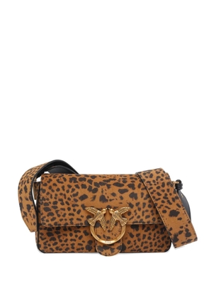 PINKO spotted adjustable straps tote bag - Brown