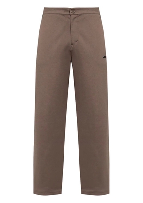 adidas straight-leg trousers - Brown