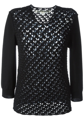 Comme Des Garçons loose knit sweater - Black