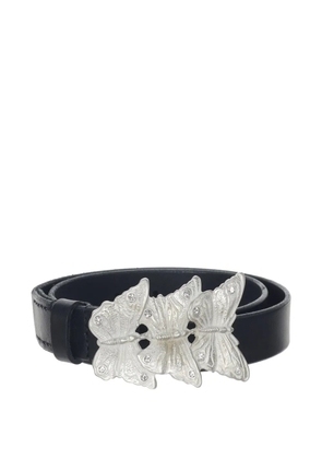 OUR LEGACY butterfly-buckle leather belt - Black