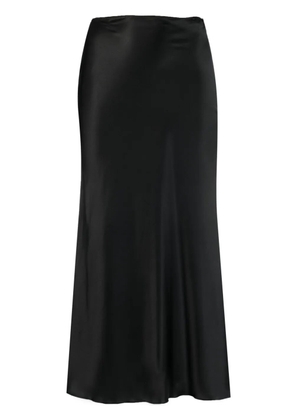MANURÍ Patricia silk skirt - Black