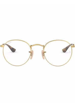Ray-Ban round-frame metal glasses - Gold
