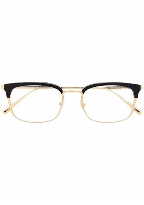 OMEGA EYEWEAR two-tone square-frame optical glasses - Gold