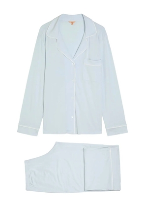 Eberjey Gisele long-sleeve piped pyjamas - Blue