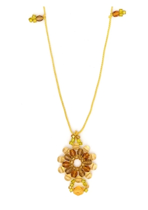 Amir Slama Bijoux beaded detail necklace - Yellow