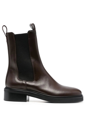 Aeyde 40mm leather boots - Brown