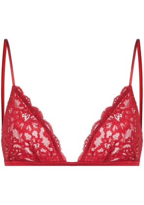 Fleur Du Mal Charlotte triangle bra - Red