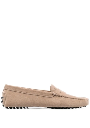 Tod's almond toe loafers - Brown