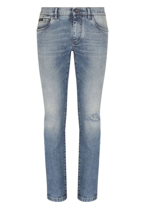Dolce & Gabbana distressed skinny jeans - Blue