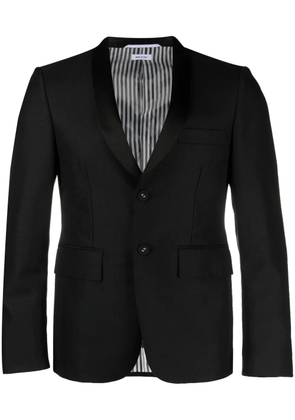 Thom Browne shawl-collar single-breasted blazer - Black