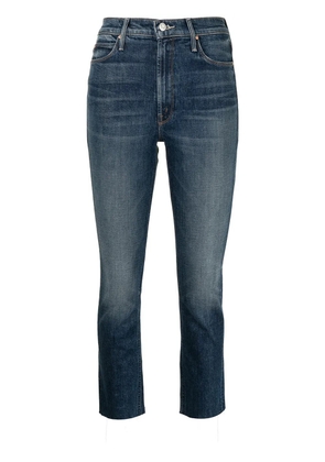 MOTHER high-rise cropped jeans - Blue