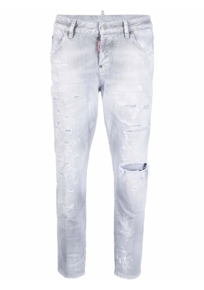 DSQUARED2 high rise cropped jeans - Grey