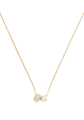 Completedworks crystal pendant chain link necklace - Gold