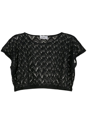 Amir Slama cropped-knitted top - Black