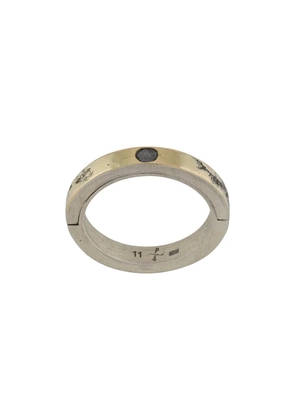 Parts of Four diamond detail band ring - Silver