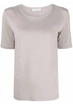 Le Tricot Perugia scoop neck T-shirt - Neutrals