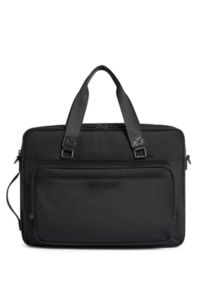 DSQUARED2 logo-lettering laptop bag - Black