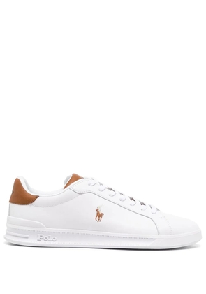 Polo Ralph Lauren logo-embroidered low-top sneakers - White