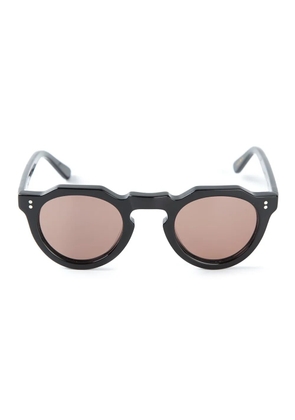 Lesca round frame sunglasses - Black