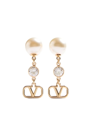 Valentino Garavani VLogo Signature drop earrings - Gold