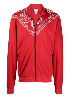 COUNTY OF MILAN Bandana-print track jacket - Red