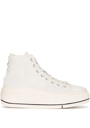 R13 high-top platform sneakers - Neutrals