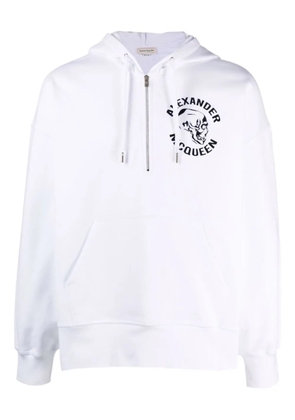 Alexander McQueen skull-print hoodie - White