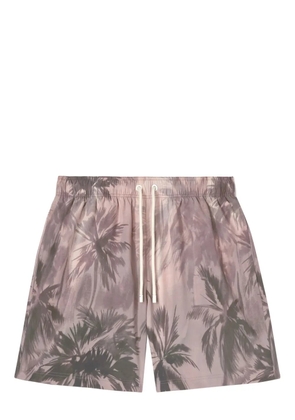 Palm Angels Sunset Palms swim shorts - Neutrals