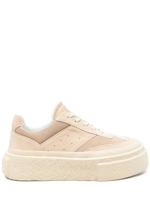 MM6 Maison Margiela suede-panelled sneakers - Neutrals
