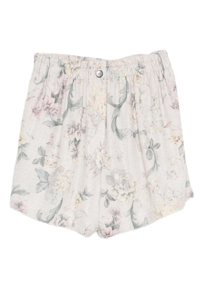 Forte Forte floral-print shorts - Neutrals