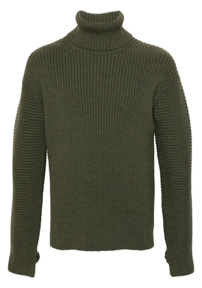 Kenzo roll-neck ribbed-knit jumper - Green