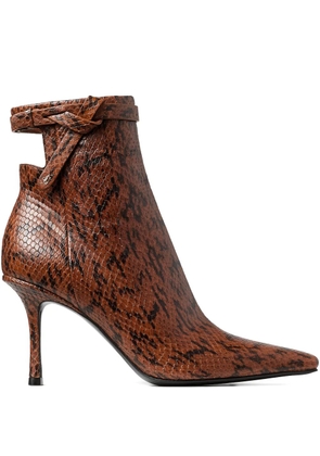 Jimmy Choo 85mm Camie ankle boots - Brown
