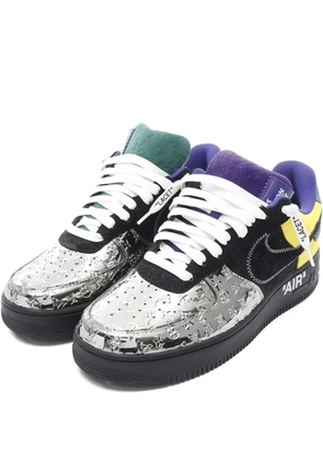Louis Vuitton Pre-Owned x Nike Air Force1 monogram miroir sneakers - Silver