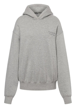 Philosophy Di Lorenzo Serafini logo-embroidered cotton hoodie - Grey