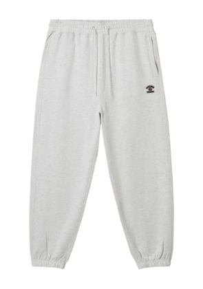 FINGERCROXX logo-patch cuffed sweatpants - Grey