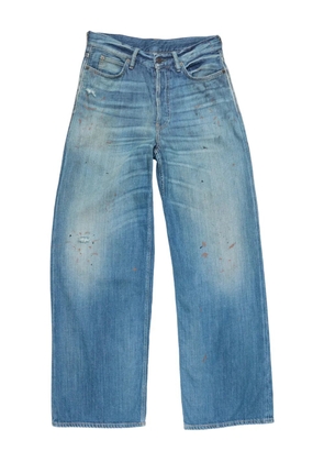 Acne Studios 2021 cotton logo-patch trousers - Blue