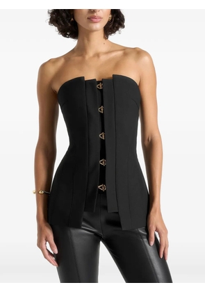 Manière De Voir Viviane clasp-detail bandeau top - Black