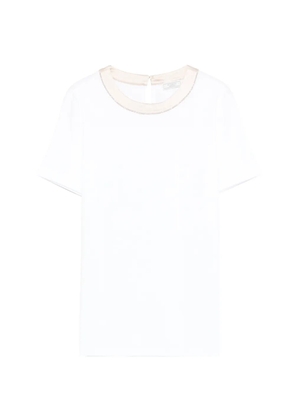 Peserico trim-detail T-shirt - White
