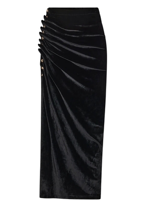 Rabanne velvet maxi skirt - Black