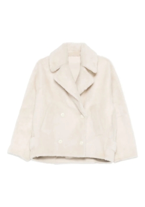 Yves Salomon double-breasted jacket - White