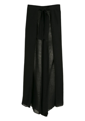 Amir Slama box-pleat palazzo pants - Black